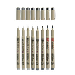 Sakura pigma micron gray set 8pcs