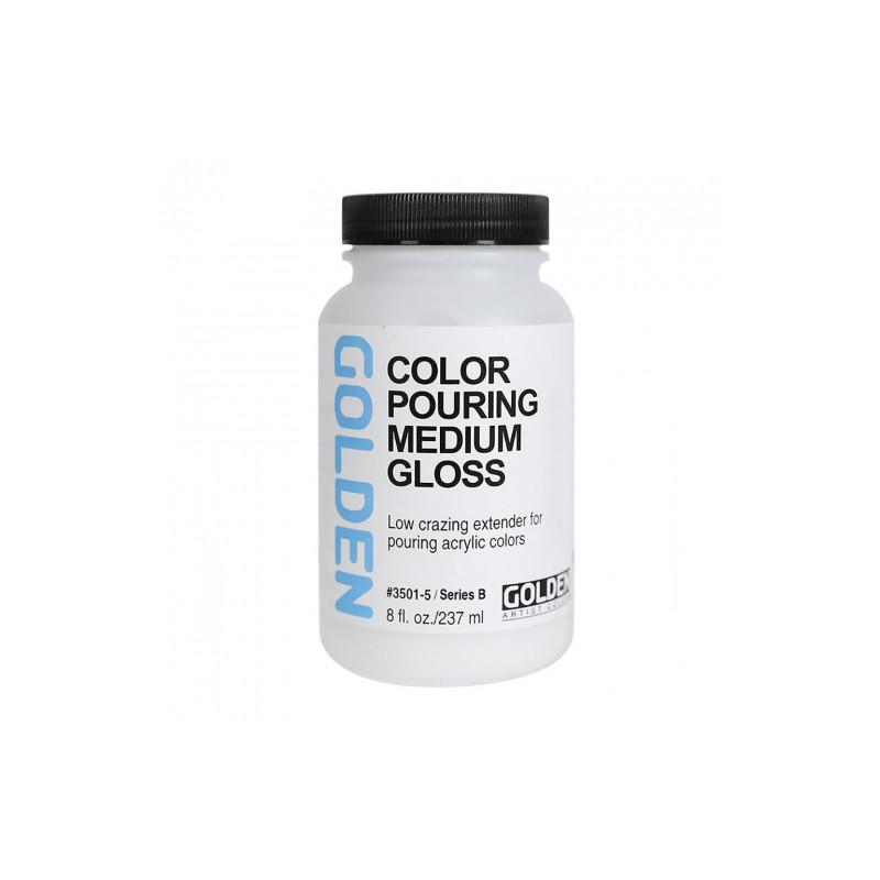 Golden color pouring medium gloss medium for acrylic paints