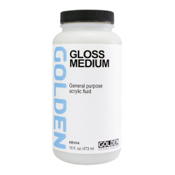 Golden gloss medium acrylic