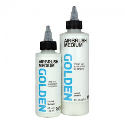Golden airbrush medium