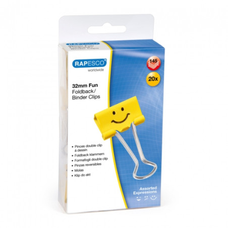 Rapesco clips emotki 20pcs