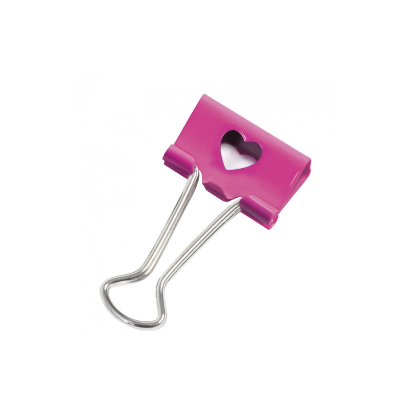 Rapesco clip heart dark pink