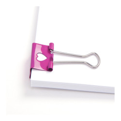 Rapesco clip heart dark pink
