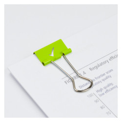 Rapesco clip 19mm tick lime- art store craze for artists