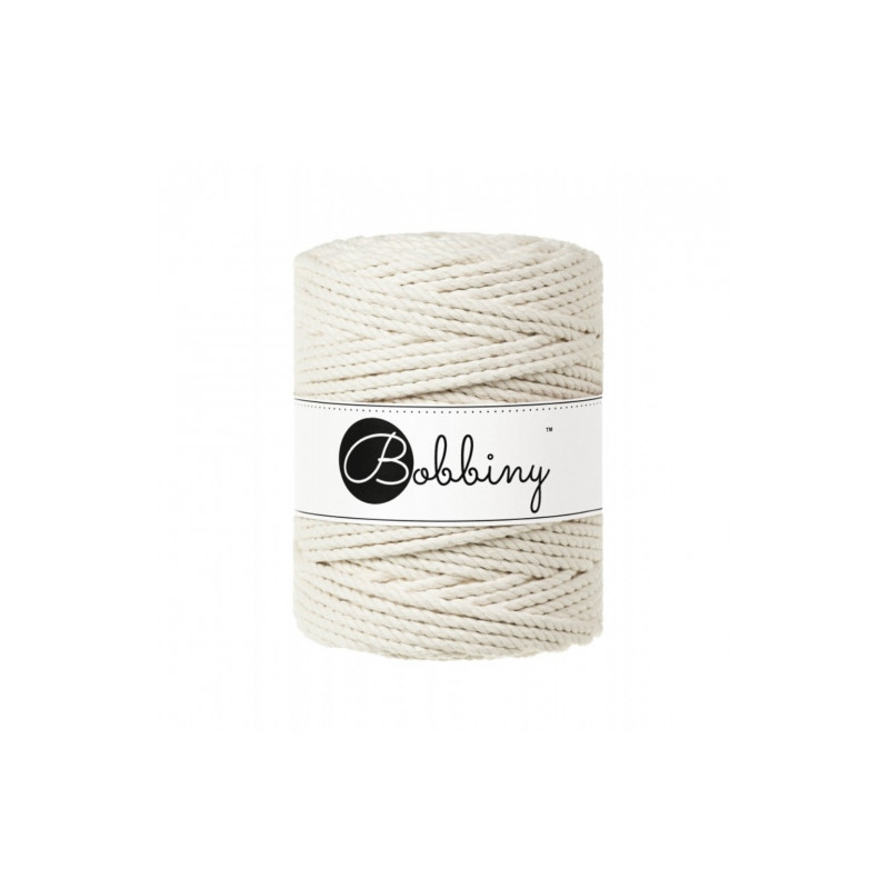 Bobbiny 3ply macrame rope regular 5mm 100m
