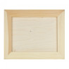 Wooden picture in a large raw frame, 26x32cm