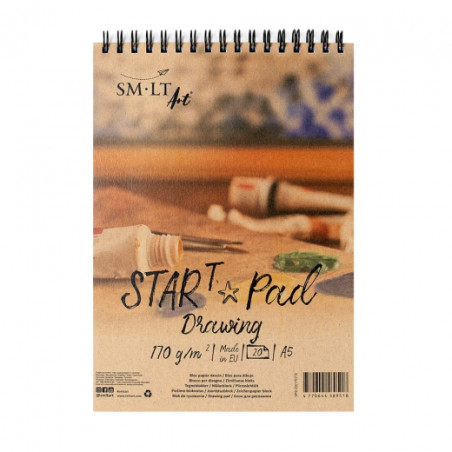 Blok SM-LT art start pad drawing 170g 20ark A5 spiral