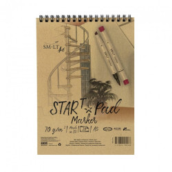 Blok SM-LT art start pad marker 70g 20ark A5 spirala - sklep plastyczn