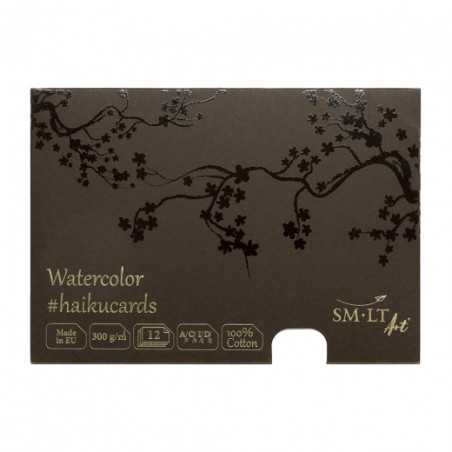 Haiku SM-LT watercolor cards in a box 300g 12ark 14.8x21cm