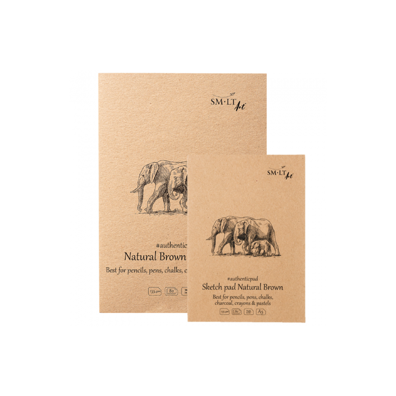 Blok SM-LT sketch pad natural brown 135g 80ark