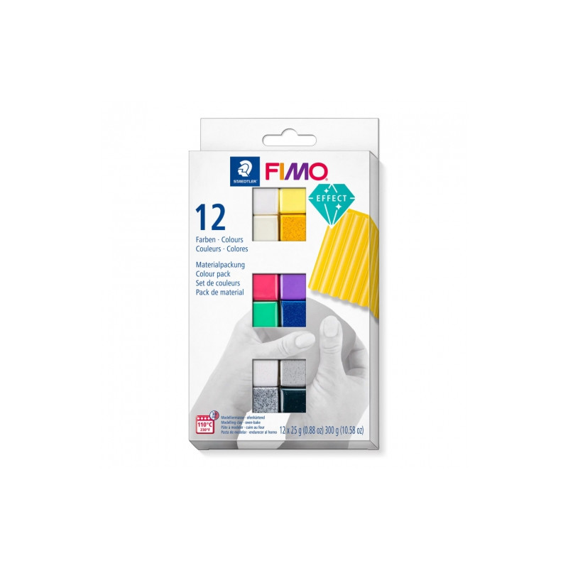 Fimo modelling clay effect 12 blocks x25g