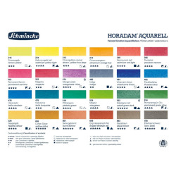 Schmincke horadam aquarell zestaw 24 półkostek metalowe opakowanie- sk