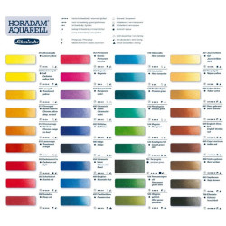 Schmincke horadam aquarell set of 36 half-pan metal box