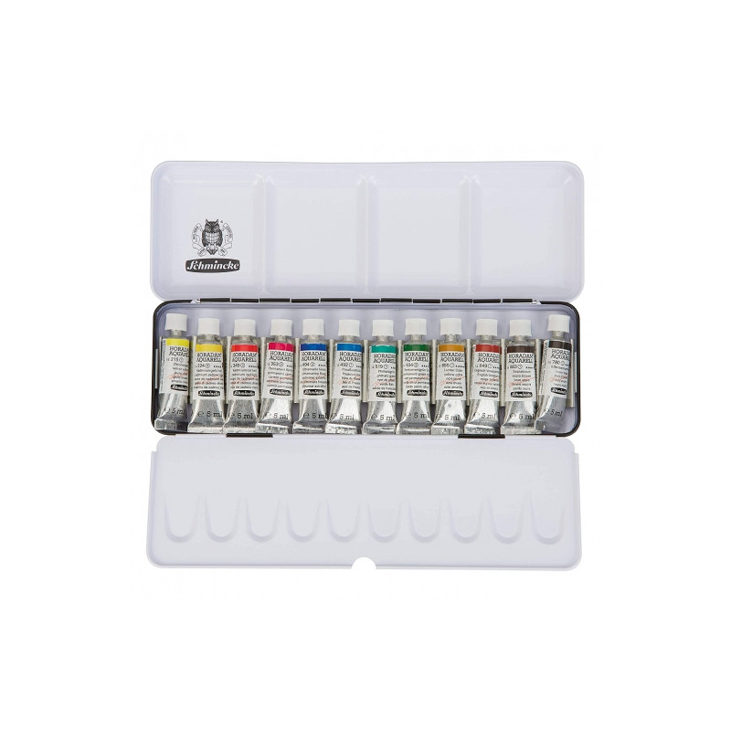 Schmincke horadam aquarell set 12x5ml metal box
