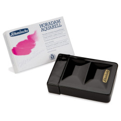 Schmincke horadam aquarell set of 8 half-pans metal box with water con