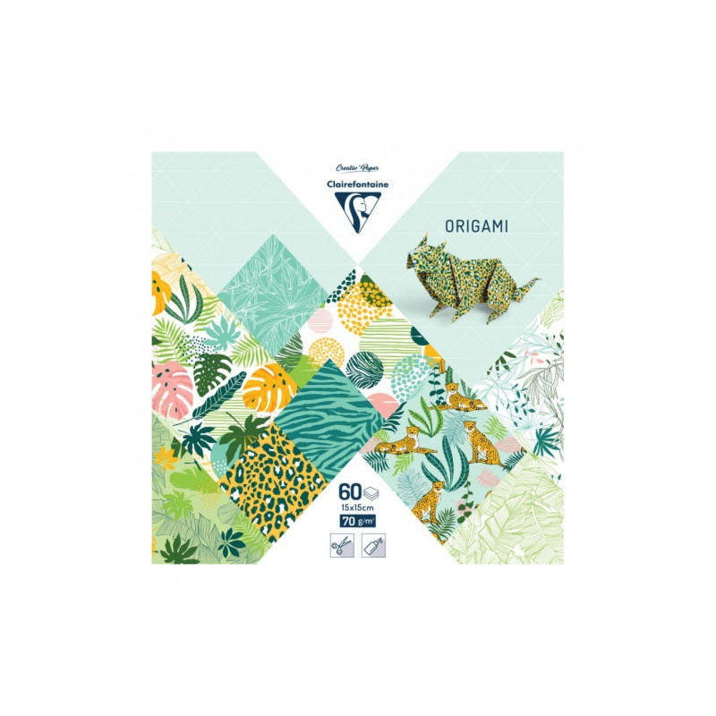 Clairefontaine origami exotic freshness 15x15cm 70g 60ark- sklep plast