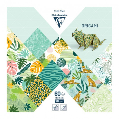 Clairefontaine origami exotic freshness 15x15cm 70g 60ark- sklep plast