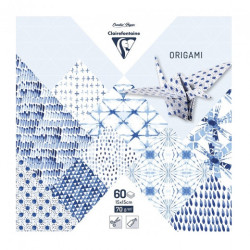 Clairefontaine origami shibori 15x15cm 70g 60ark- sklep plastyczny sza