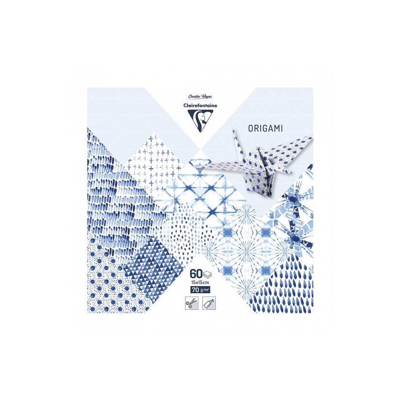 Clairefontaine origami shibori 15x15cm 70g 60ark- sklep plastyczny sza
