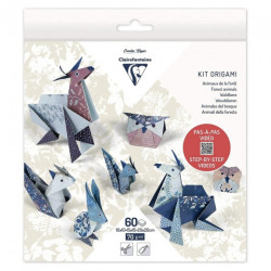 Clairefontaine origami animals 10x10cm, 15x15cm, 20x20cm 70g 60 sheets