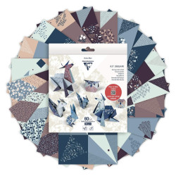 Clairefontaine origami animals 10x10cm, 15x15cm, 20x20cm 70g 60ark- sk