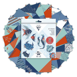 Clairefontaine origami marine fauna 10x10cm, 15x15cm, 20x20cm 70g 60 s