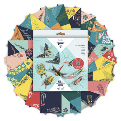 Clairefontaine origami insect decor 10x10cm, 15x15cm, 20x20cm 70g shee
