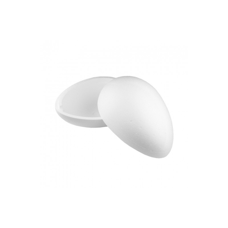 Polystyrene egg -two halves