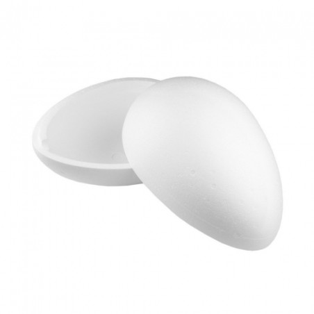 Polystyrene egg -two halves