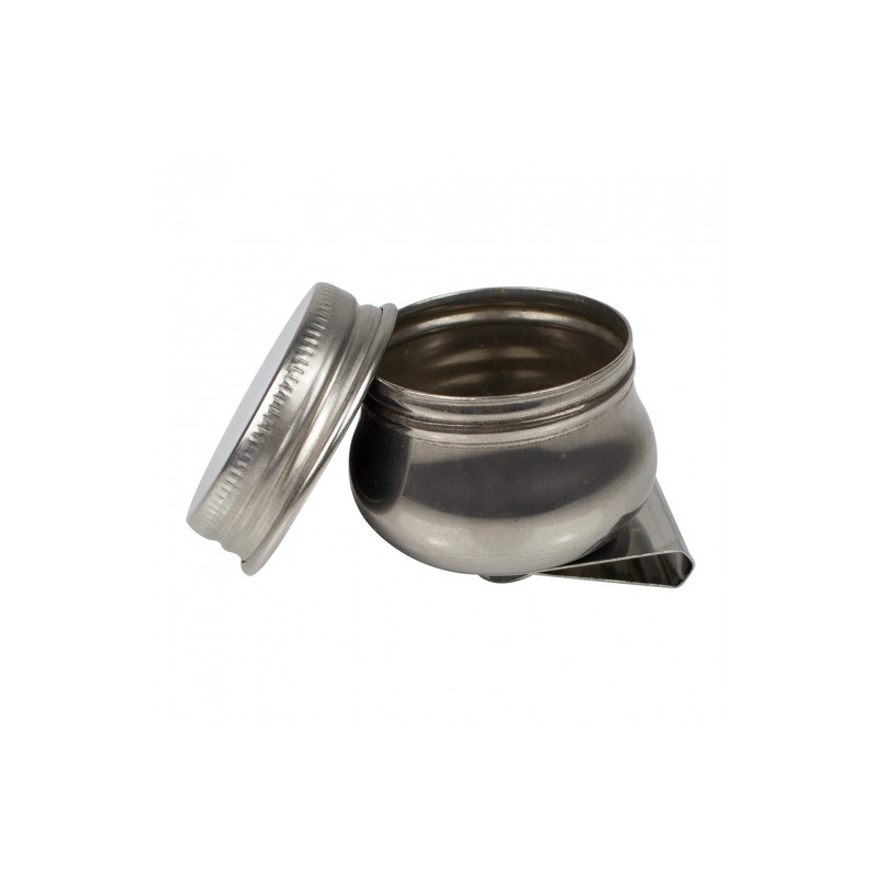 Single metal container, closed 4cm