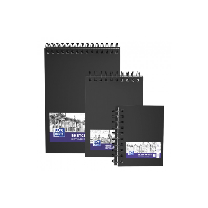 Sketchbook Oxford hardcover 100g 80-50ark spiral