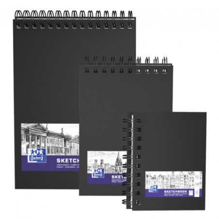Sketchbook Oxford hardcover 100g 80-50ark spiral