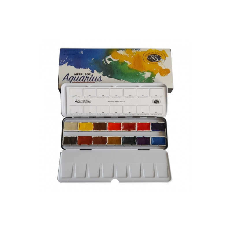 Szmal aquarius mixing palette zestaw 14 akwareli - sklep plastyczny -
