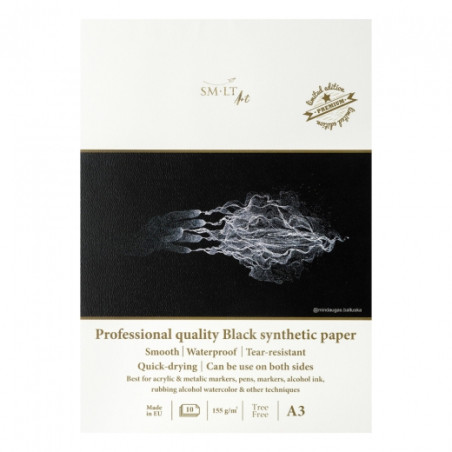Blok SM-LT professional black synthetic 155g 10ark