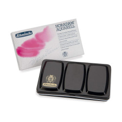 Schmincke horadam aquarell set of 12half-pan + brush metal box