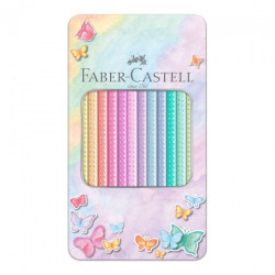 Faber-Castell kredki ołówkowe sparkle 12 pastelowych kolorów metalowe