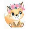 Brushme painting by numbers kids 30x40cm fox