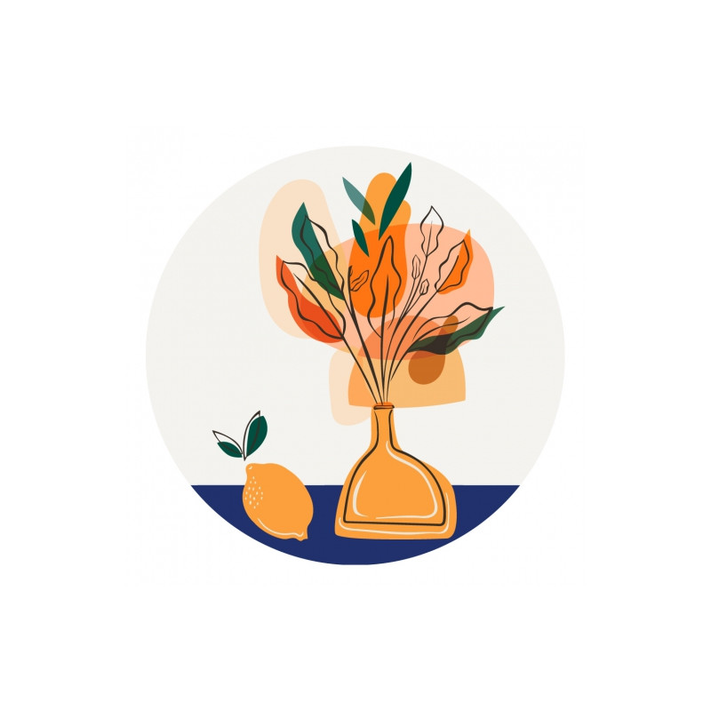 Brushme numerowanka okrągła fi 30cm 27 kol kwiaty malowanie po numerac