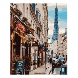 Brushme painting by numbers 40x50cm paris street