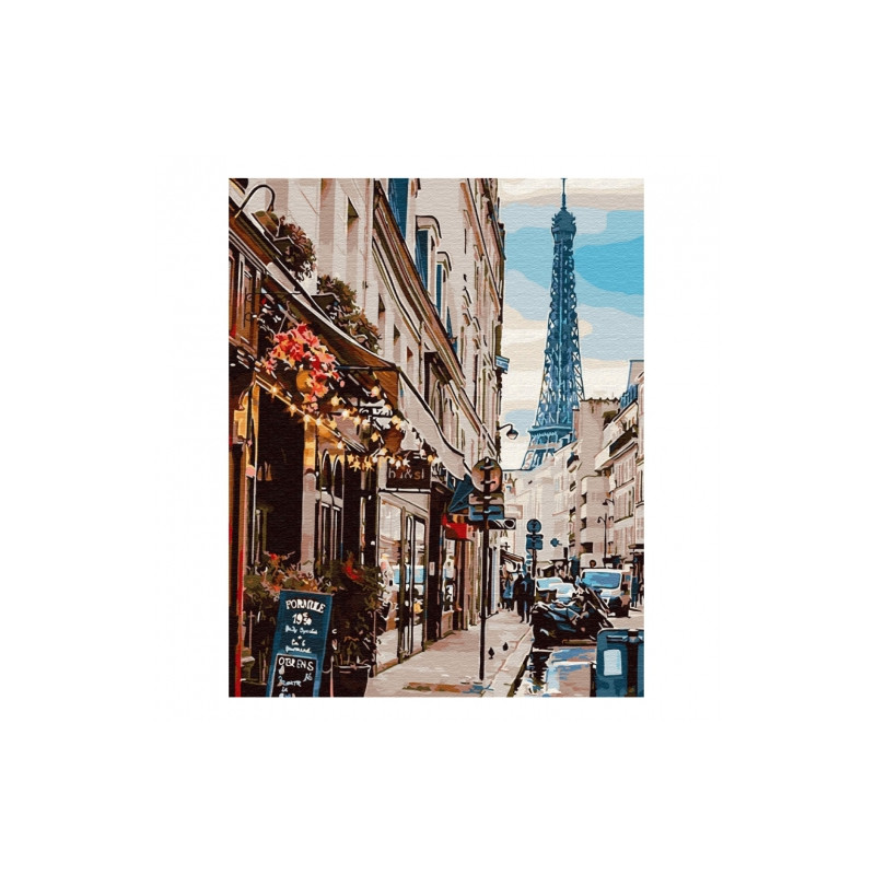 Brushme painting by numbers 40x50cm paris street