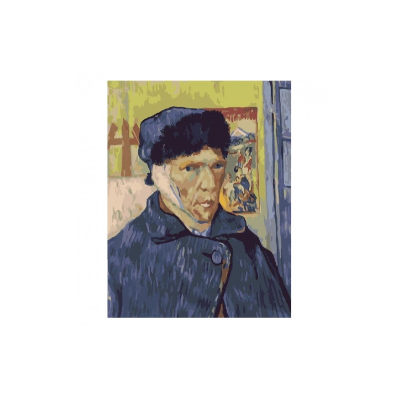 Brushme painting by numbers 40x50cm 25 col van Gogh self-portrait