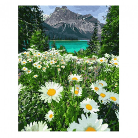 Brushme numerowanka 40x50cm 28 kol górska łąka malowanie po numerach s