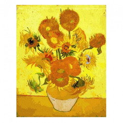 Brushme painting by numbers 40x50cm 24 col sunflowers