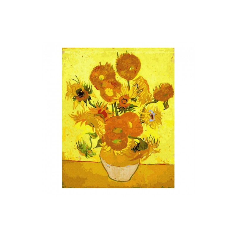 Brushme painting by numbers 40x50cm 24 col sunflowers