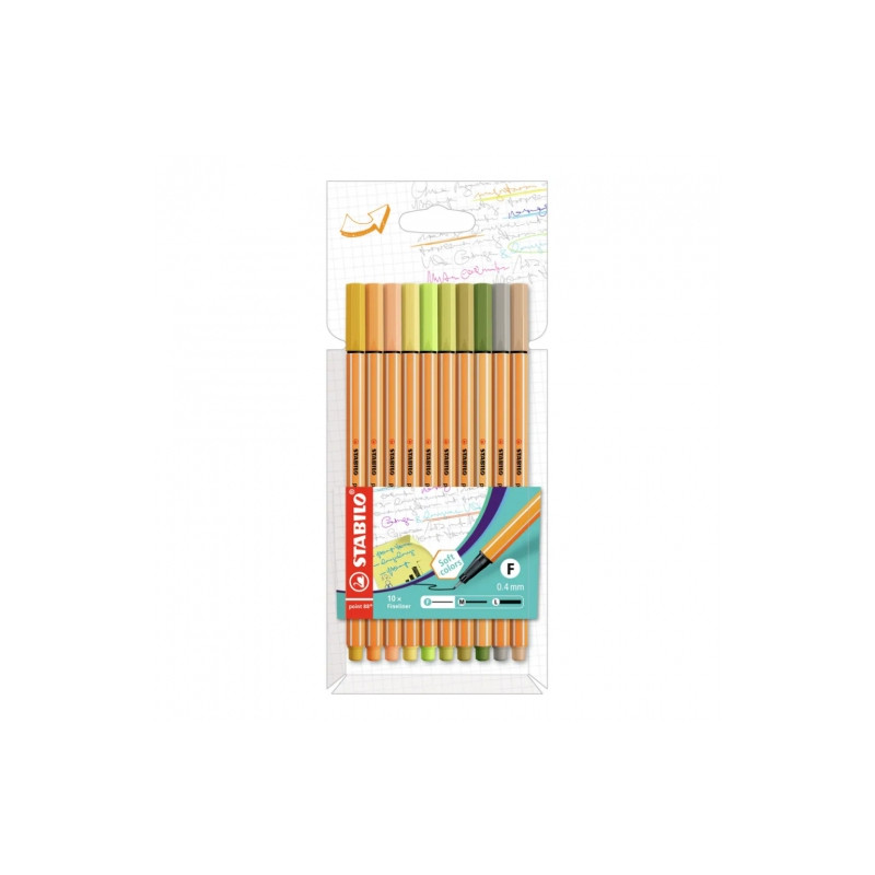 Stabilo point 88 set of  fineliners 10 colors