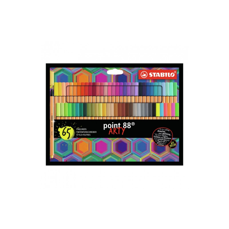 Stabilo point 88 arty set of fineliners 65 colors