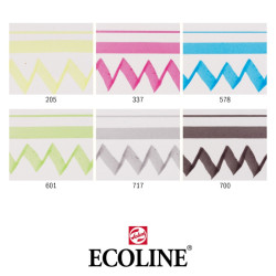 Talens ecoline duo tip basic set of 6 markers