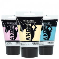 Renesans akryl farby akrylowe bicolor 100ml - sklep plastyczny - szał