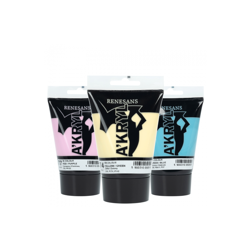 Renesans akryl farby akrylowe bicolor 100ml - sklep plastyczny - szał