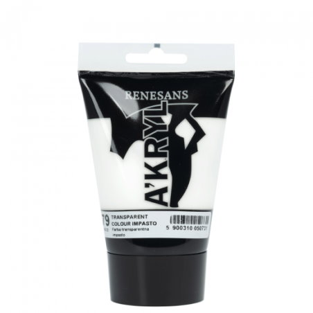 Renesans akryl farba transparentna impasto 100ml - sklep plastyczny -
